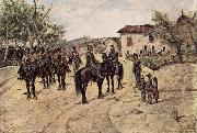 Giovanni Fattori Rast der Kavallerieeinheit Germany oil painting artist